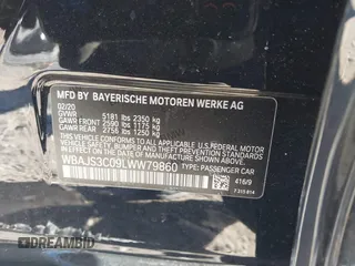2020 BMW 5 Series 540i xDrive с VIN WBAJS3C09LWW79860, выставлен на аукционе IAAI как лот 41612950 с пробегом 33 153 миль миль и . История ставок и продаж доступна на DreamBid. Изображение 9.
