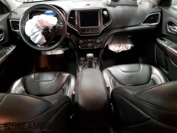 2019 Jeep Cherokee Trailhawk с VIN 1C4PJMBX7KD426213, выставлен на аукционе Copart как лот 54957065 с пробегом 46 066 миль миль и Списание • Salvage title. История ставок и продаж доступна на DreamBid. Изображение 8.