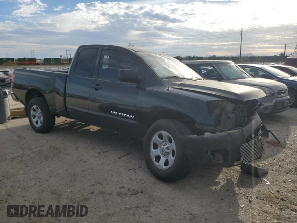 2008 Nissan Titan SE with VIN 1N6AA06A58N323988, listed as a Copart auction lot 48158085 with Not Provided miles and Salvage Title. Bid and sale history available at carsss.com. Image 4.