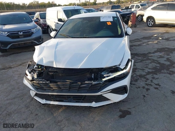 2024 Hyundai Elantra SEL with VIN KMHLM4DGXRU716972, listed as a IAAI auction lot 40711348 with 26,579 mi miles. Bid and sale history available at carsss.com. Image 12.