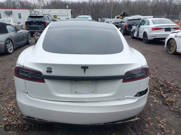 2020 Tesla Model S Long Range with VIN 5YJSA1E23LF389065, listed as a IAAI auction lot 41131372 with Not Provided miles. Bid and sale history available at carsss.com. Image 16.