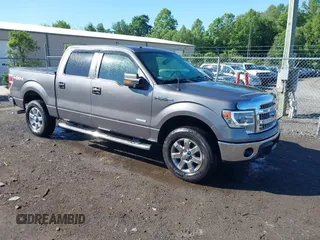 2014 Ford F-150 XL with VIN 1FTFW1ET1EKF33505, listed as a IAAI auction lot 42330321 with 124,266 mi miles and . Bid and sale history available at DreamBid. Image 1.