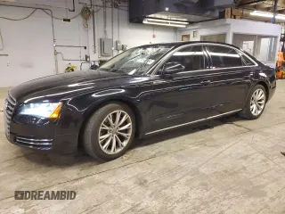 2012 Audi A8 z VIN WAURVAFD1CN025549, wystawiony jako Copart lot #85537194 z przebiegiem 77 422 mil mil oraz Szkoda całkowita • Salvage title. Historia ofert i sprzedaży dostępna na DreamBid. Obrazek 1.