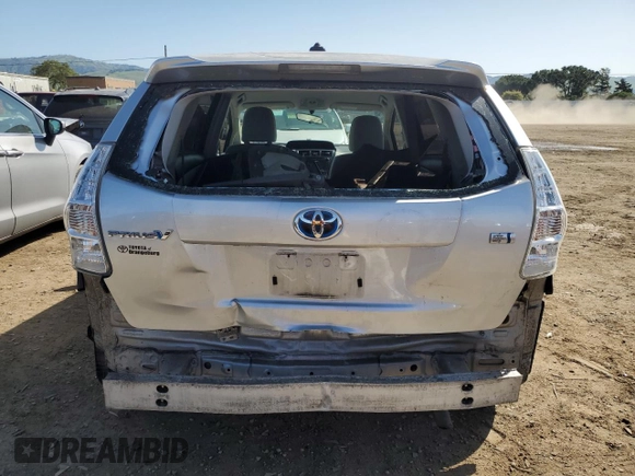 2014 Toyota Prius Two with VIN JTDZN3EU9E3302835, listed as a Copart auction lot 52028935 with 531,449 mi miles and Salvage Title. Bid and sale history available at DreamBid. Image 6.