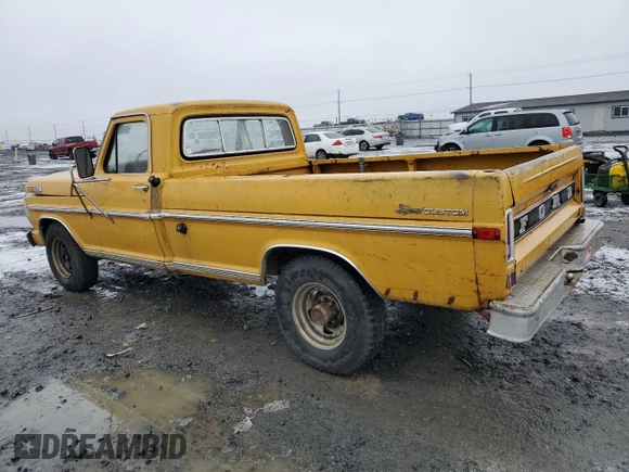 1971 Ford F-250 с VIN F25HRL00594, выставлен на аукционе Copart как лот 86818544 с пробегом 61 417 миль миль и Списание • Salvage title. История ставок и продаж доступна на DreamBid. Изображение 2.