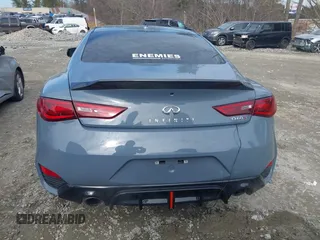 2021 Infiniti Q60 Red Sport 400 with VIN JN1FV7LKXMM530401, listed as a IAAI auction lot 41409153 with 31,247 mi miles and . Bid and sale history available at DreamBid. Image 16.