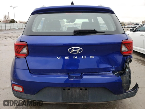 2022 Hyundai Venue Limited with VIN KMHRC8A30NU166729, listed as a Copart auction lot 47734835 with 45,714 mi miles and Salvage Title. Bid and sale history available at DreamBid. Image 6.