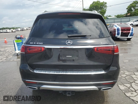 2020 Mercedes-Benz GLS 450 with VIN 4JGFF5KE7LA183941, listed as a Copart auction lot 57597715 with 68,978 mi miles and Salvage title. Bid and sale history available at DreamBid. Image 6.