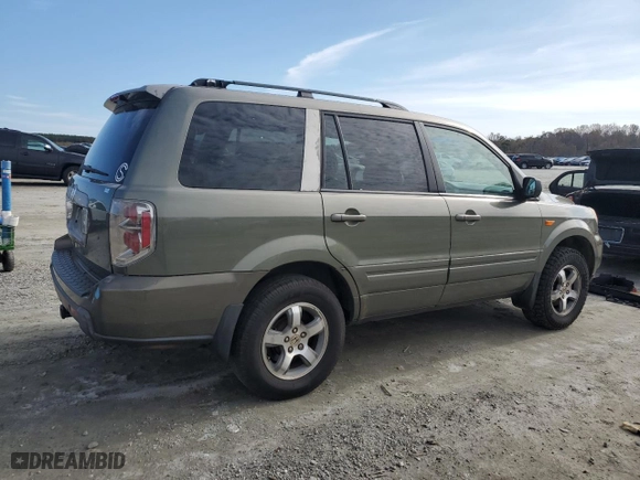2007 Honda Pilot EX-L with VIN 5FNYF28547B038033, listed as a Copart auction lot 79601814 with 252,352 mi miles and Salvage Title. Bid and sale history available at carsss.com. Image 3.