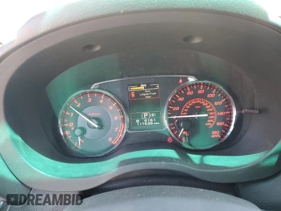 2017 Subaru WRX Premium with VIN JF1VA1E61H8840992, listed as a Copart auction lot 50290215 with 117,638 mi miles and Salvage title. Bid and sale history available at DreamBid. Image 9.