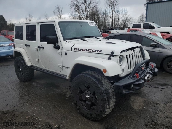2015 Jeep Wrangler Unlimited Rubicon Hard Rock with VIN 1C4HJWFG8FL647910, listed as a Copart auction lot 46716605 with 48,139 mi miles and Salvage Title. Bid and sale history available at carsss.com. Image 4.