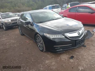 2015 Acura TLX V6 Tech with VIN 19UUB2F55FA010487, listed as a IAAI auction lot 41524969 with 157,888 mi miles. Bid and sale history available at carsss.com. Image 1.