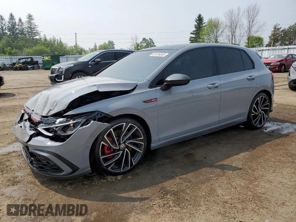 2024 Volkswagen GTI Autobahn с VIN WVWVA7CD2RW125389, выставлен на аукционе Copart как лот 60105665 с пробегом 48 790 миль миль и Чистый • Clean title. История ставок и продаж доступна на DreamBid. Изображение 1.