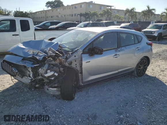 2024 Subaru Impreza RS with VIN JF1GUHJC3R8239279, listed as a Copart auction lot 43195475 with 29,898 mi miles and Salvage Title. Bid and sale history available at carsss.com. Image 1.