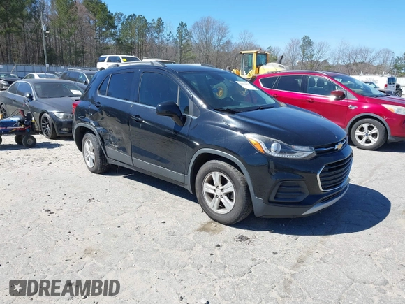 2018 Chevrolet Trax LT with VIN 3GNCJLSB7JL207622, listed as a IAAI auction lot 41693952 with 79,403 mi miles and . Bid and sale history available at carsss.com. Image 1.