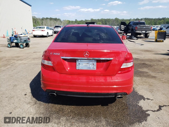 2010 Mercedes-Benz C 300 Sport with VIN WDDGF5EB2AF374778, listed as a Copart auction lot 53113395 with 89,615 mi miles and Salvage Title. Bid and sale history available at DreamBid. Image 6.