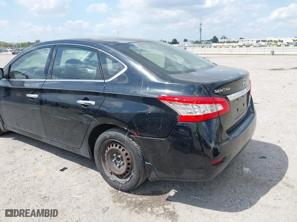 2014 Nissan Sentra SV with VIN 3N1AB7AP6EL619573, listed as a IAAI auction lot 41787844 with 155,569 mi miles. Bid and sale history available at carsss.com. Image 6.