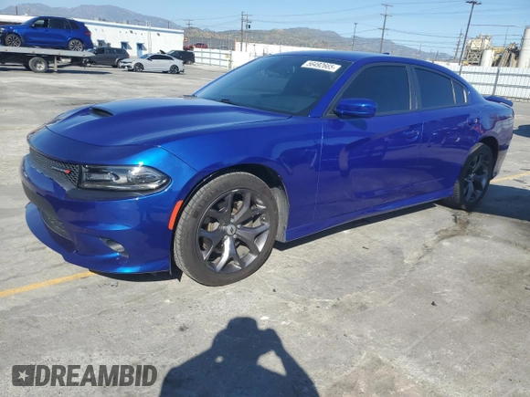 2019 Dodge Charger GT with VIN 2C3CDXHG8KH558676, listed as a Copart auction lot 56492665 with 33,728 mi miles and Salvage Title. Bid and sale history available at DreamBid. Image 1.