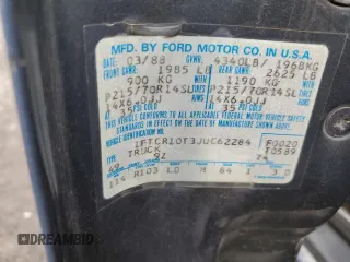 1988 Ford Ranger with VIN 1FTCR10T3JUC62284, listed as a Copart auction lot 82195934 with 39,766 mi miles and Clean Title. Bid and sale history available at DreamBid. Image 12.