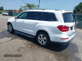 2017 Mercedes-Benz GLS 450 with VIN 4JGDF6EE1HA968827, listed as a IAAI auction lot 42561413 with 165,348 mi miles and . Bid and sale history available at DreamBid. Image 3.