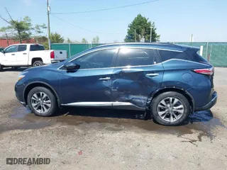 2015 Nissan Murano Platinum with VIN 5N1AZ2MH9FN282765, listed as a IAAI auction lot 42038618 with 100,209 mi miles. Bid and sale history available at carsss.com. Image 6.