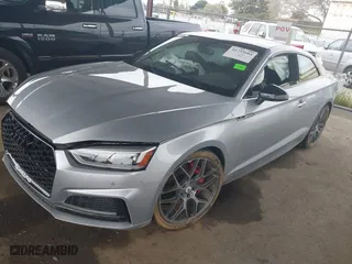 2019 Audi S5 Coupe Premium Plus with VIN WAUP4AF50KA016933, listed as a IAAI auction lot 41755604 with 50,219 mi miles. Bid and sale history available at carsss.com. Image 2.