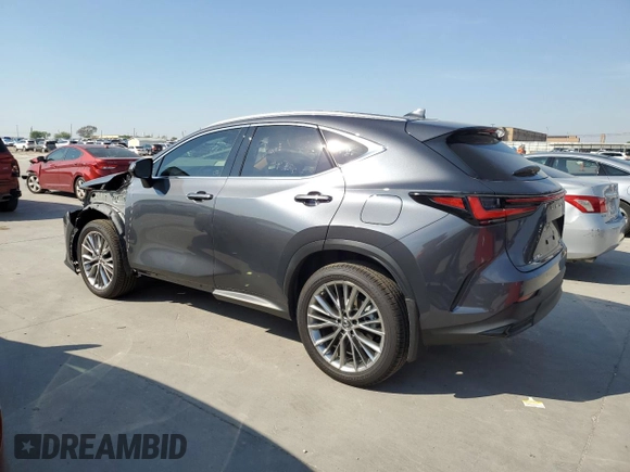 2022 Lexus NX with VIN JTJGKCEZ2N5005578, listed as a Copart auction lot 44634033 with 2,037 mi miles. Bid and sale history available at carsss.com. Image 2.