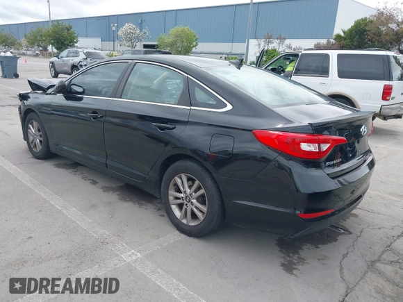 2016 Hyundai Sonata SE with VIN 5NPE24AFXGH401286, listed as a IAAI auction lot 41969686 with 134,592 mi miles and . Bid and sale history available at carsss.com. Image 3.