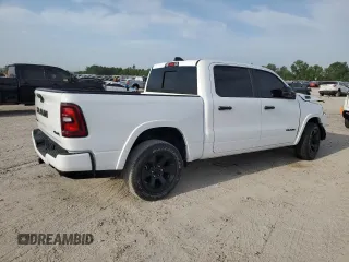 2025 Ram 1500 Big Horn with VIN 1C6SRFFPXSN521827, listed as a Copart auction lot 53258435 with 1,676 mi miles and Salvage Title. Bid and sale history available at carsss.com. Image 3.