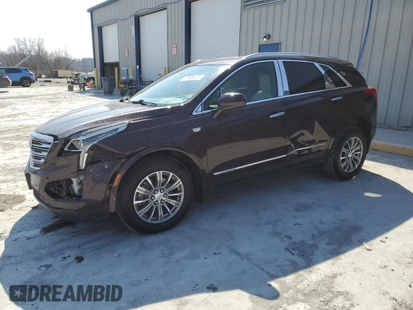 2017 Cadillac XT5 Luxury FWD with VIN 1GYKNBRS0HZ219259, listed as a Copart auction lot 47556415 with 50,946 mi miles and Salvage Title. Bid and sale history available at carsss.com. Image 1.