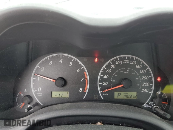 2012 Toyota Corolla L with VIN 2T1BU4EE5CC894841, listed as a Copart auction lot 42118255 with 140,312 mi miles and Salvage Title. Bid and sale history available at carsss.com. Image 9.
