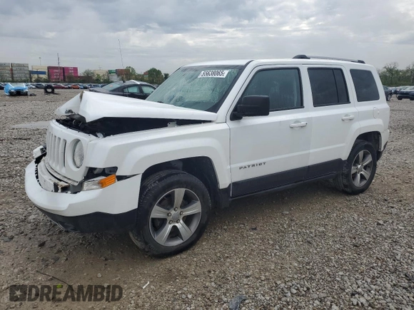 2017 Jeep Patriot High Altitude with VIN 1C4NJRFB6HD210574, listed as a Copart auction lot 55638065 with 132,151 mi miles and Salvage title. Bid and sale history available at DreamBid. Image 1.