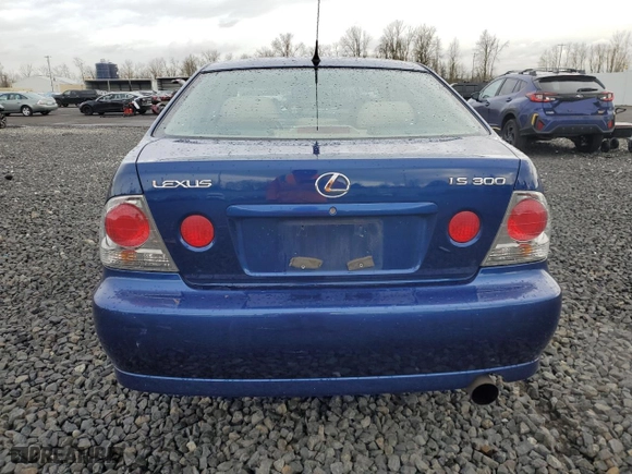 2001 Lexus IS 300 with VIN JTHBD182310009462, listed as a Copart auction lot 49626755 with 97,202 mi miles and Salvage Title. Bid and sale history available at carsss.com. Image 6.