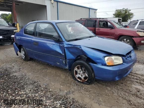 2001 Hyundai Accent z VIN KMHCF35G11U112976, wystawiony jako Copart lot #68692384 z przebiegiem 152 797 mil mil oraz Szkoda całkowita • Salvage title. Historia ofert i sprzedaży dostępna na DreamBid. Obrazek 4.