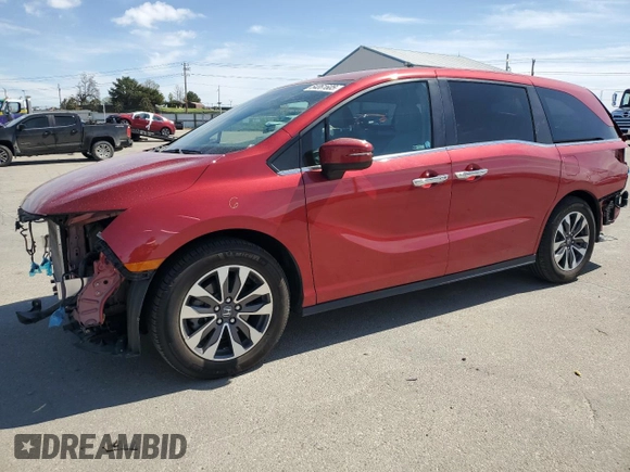 2022 Honda Odyssey EX-L с VIN 5FNRL6H76NB017297, выставлен на аукционе Copart как лот 54061605 с пробегом 52 854 миль миль и Списание • Salvage title. История ставок и продаж доступна на DreamBid. Изображение 1.
