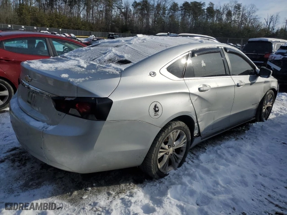 2015 Chevrolet Impala LT with VIN 1G1125S31FU145495, listed as a Copart auction lot 84503824 with 0 mi miles and Salvage Title. Bid and sale history available at carsss.com. Image 3.