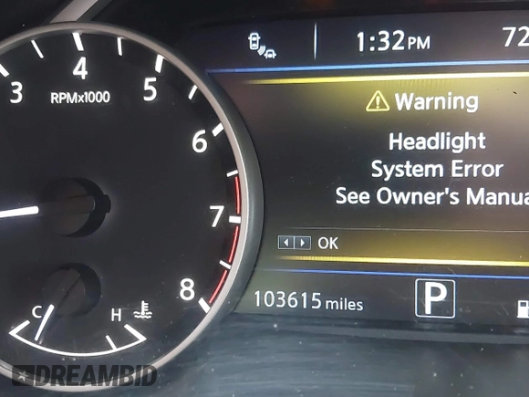 2017 Nissan Maxima SV with VIN 1N4AA6AP3HC362422, listed as a IAAI auction lot 42124485 with 103,615 mi miles and . Bid and sale history available at DreamBid. Image 7.