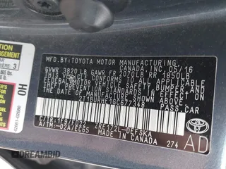 2016 Toyota Corolla L with VIN 2T1BURHE1GC677348, listed as a IAAI auction lot 42493119 with 85,632 mi miles and . Bid and sale history available at DreamBid. Image 9.