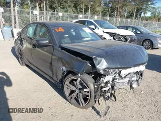2023 BMW 3 Series 330i with VIN 3MW69FF0XP8D14763, listed as a IAAI auction lot 42067988 with 1 mi miles. Bid and sale history available at carsss.com. Image 1.