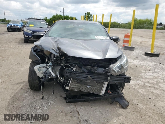 2021 Nissan Versa S with VIN 3N1CN8DV2ML878799, listed as a Copart auction lot 56636755 with 72,466 mi miles and Salvage title. Bid and sale history available at DreamBid. Image 5.