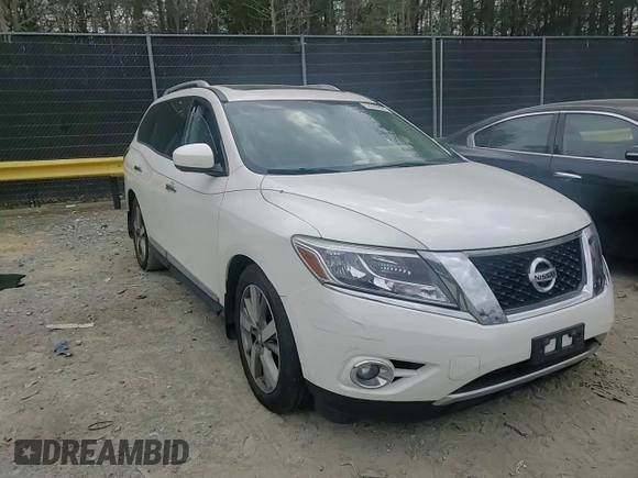2016 Nissan Pathfinder Platinum with VIN 5N1AR2MM8GC623289, listed as a Copart auction lot 52255355 with 98,997 mi miles and Salvage title. Bid and sale history available at DreamBid. Image 12.