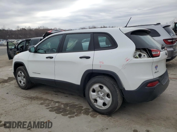 2017 Jeep Cherokee Sport with VIN 1C4PJMAB3HW651280, listed as a Copart auction lot 50682055 with 130,253 mi miles and Salvage Title. Bid and sale history available at carsss.com. Image 2.