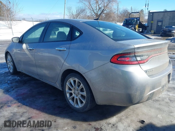 2016 Dodge Dart SXT Sport with VIN 1C3CDFFA9GD822162, listed as a IAAI auction lot 41662625 with 142,571 mi miles. Bid and sale history available at carsss.com. Image 3.