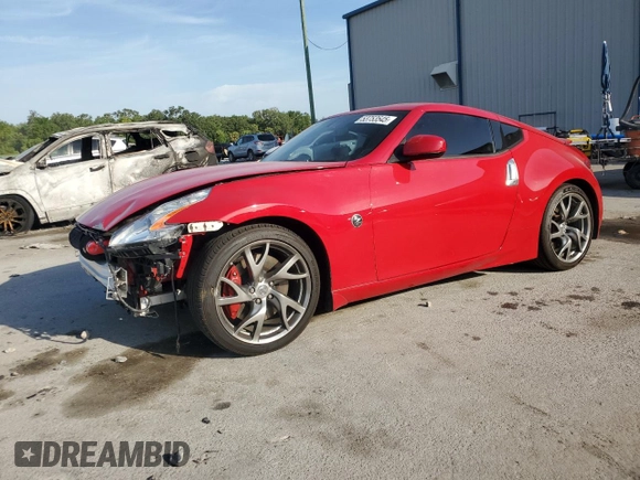 2014 Nissan 370Z with VIN JN1AZ4EHXEM631132, listed as a Copart auction lot 53753545 with 19,276 mi miles and Salvage Title. Bid and sale history available at carsss.com. Image 1.