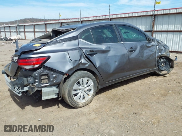 2024 Nissan Sentra S with VIN 3N1AB8BV5RY238714, listed as a IAAI auction lot 41802555 with 40,165 mi miles and . Bid and sale history available at DreamBid. Image 4.