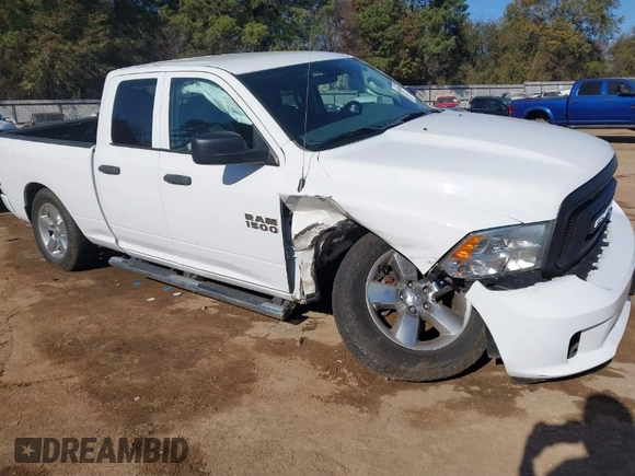 2018 Ram 1500 Express with VIN 1C6RR7FG5JS296222, listed as a IAAI auction lot 40983448 with 61,262 mi miles. Bid and sale history available at carsss.com. Image 1.
