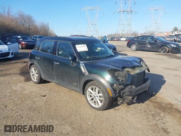 2012 MINI Countryman S with VIN WMWZC5C52CWL62574, listed as a IAAI auction lot 41768196 with 159,816 mi miles and . Bid and sale history available at DreamBid. Image 1.