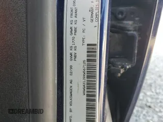 1999 Volkswagen Golf с VIN WVWGA31J9XW567125, выставлен на аукционе Copart как лот 56462285 с пробегом 125 962 миль миль и Чистый • Clean title. История ставок и продаж доступна на DreamBid. Изображение 12.