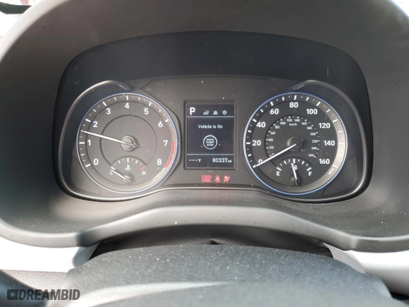 2019 Hyundai Kona SEL with VIN KM8K2CAA0KU347895, listed as a Copart auction lot 44376425 with 80,337 mi miles and Salvage Title. Bid and sale history available at carsss.com. Image 9.