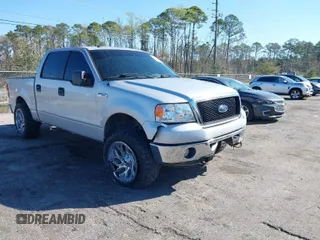 2006 Ford F-150 XLT with VIN 1FTPW14V76FB19002, listed as a IAAI auction lot 41734432 with 165,127 mi miles and . Bid and sale history available at carsss.com. Image 1.